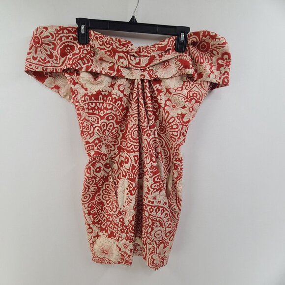 Anthropologie Blue Tassel NWT Women's Mini Dress Floral Size M Strapless - Picture 2 of 10